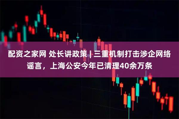 配资之家网 处长讲政策 | 三重机制打击涉企网络谣言,上海公安今年已清理40余万条
